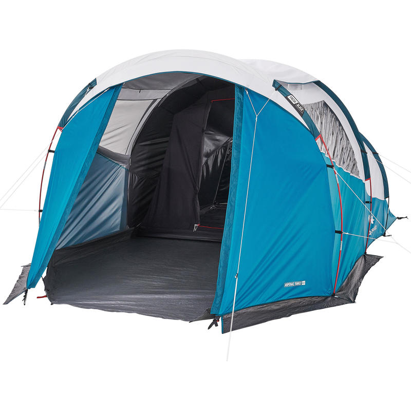 Family Camping Tent Arpenaz 4 1 Fresh Black Pipe 4 Persons