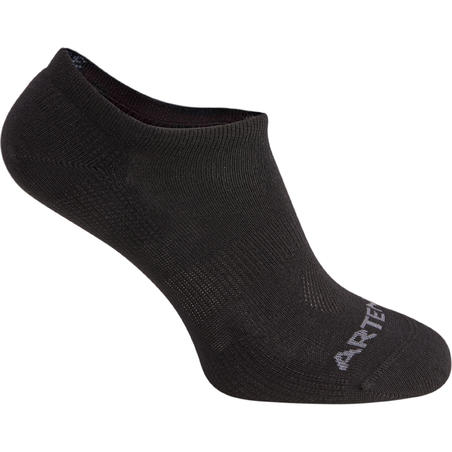 CHAUSSETTES DE SPORT BASSES ARTENGO RS 160 NOIRES LOT DE 3