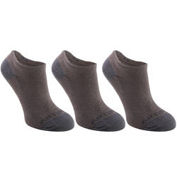 CHAUSSETTES ENFANT SPORT BASSES ARTENGO RS 160 GRISES LOT DE 3