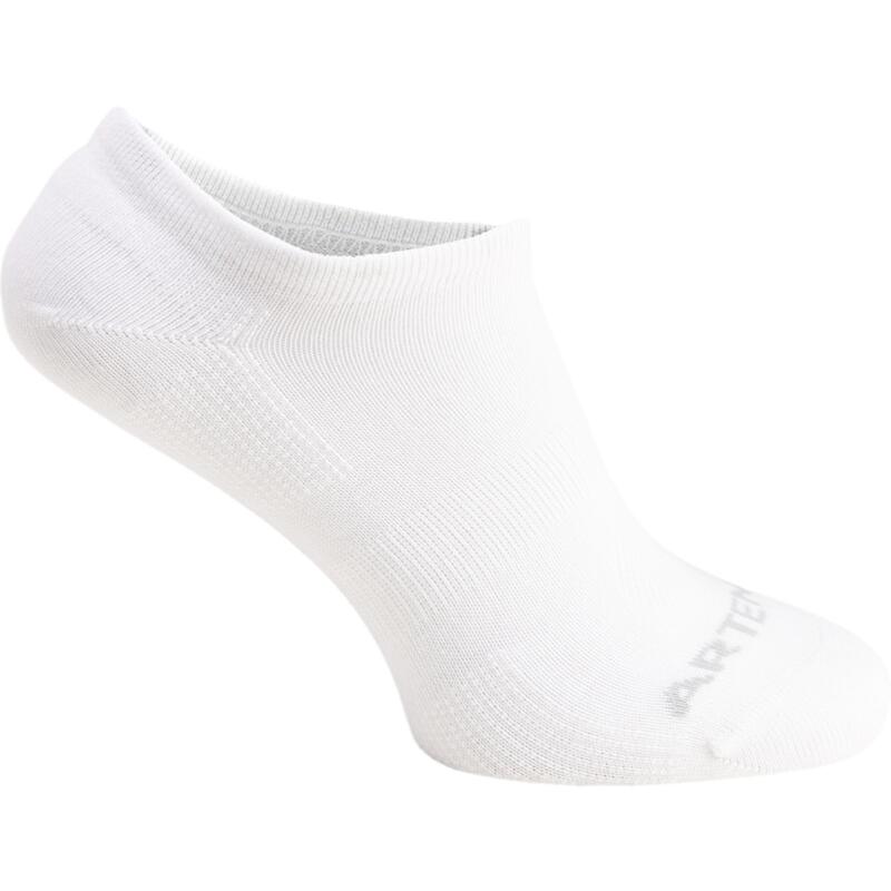 CHAUSSETTES DE SPORT BASSES ARTENGO RS 160 BLANCHES LOT DE 3