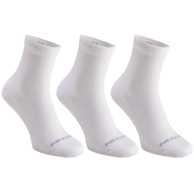 RS 160 Adult High Sports Socks 3-Pack - White RS 160 Adult High Sports Socks 3-Pack - White