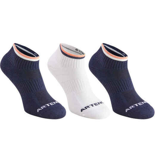 
      RS 500 Mid Sports Socks Tri-Pack - Navy/Coral
  