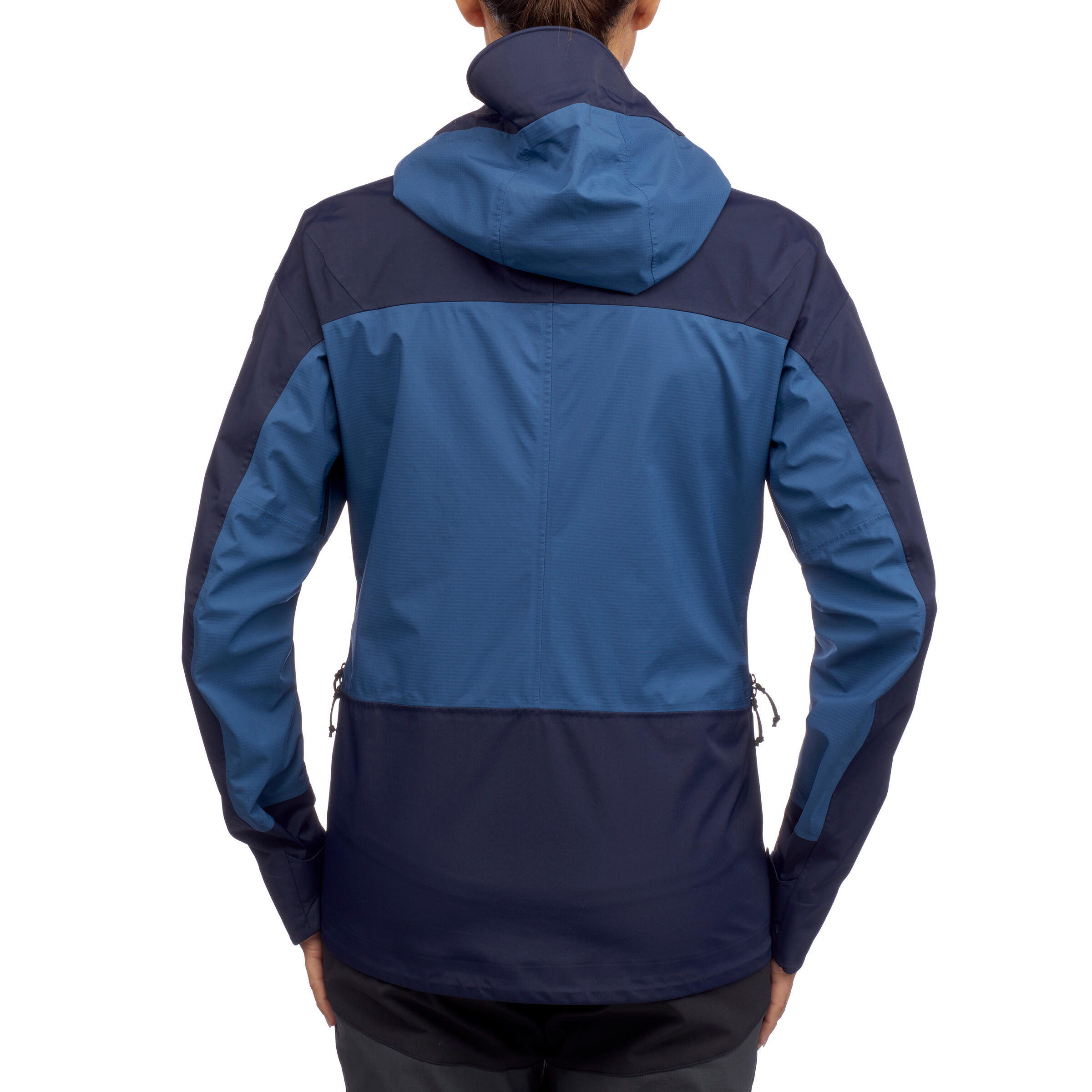Chaqueta impermeable de montaña y trekking Mujer Forclaz MT500 azul 2/13