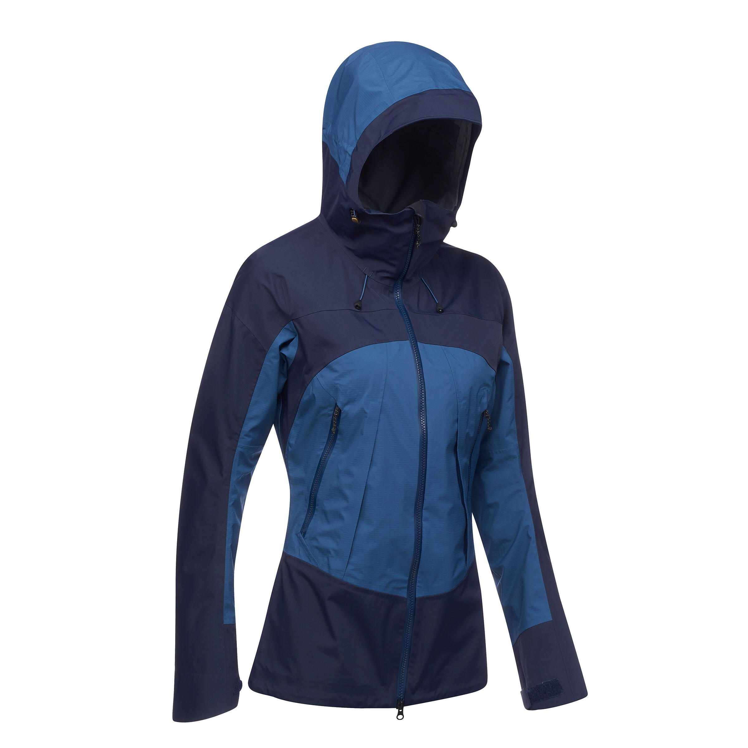 Jachetă impermeabilă trekking la munte MT500 Albastru Damă decathlon.ro imagine 2022