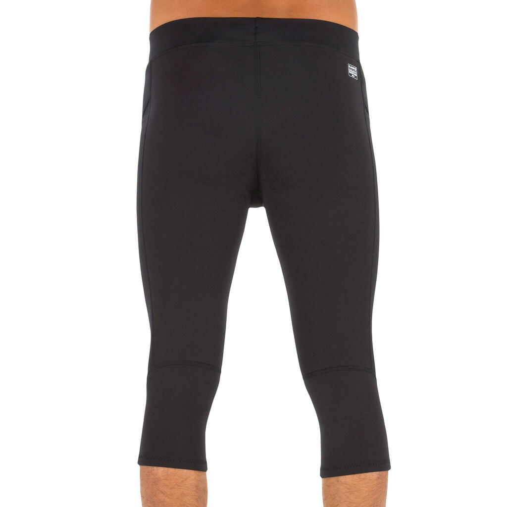 900 men’s anti-UV neoprene black cropped surfing trousers