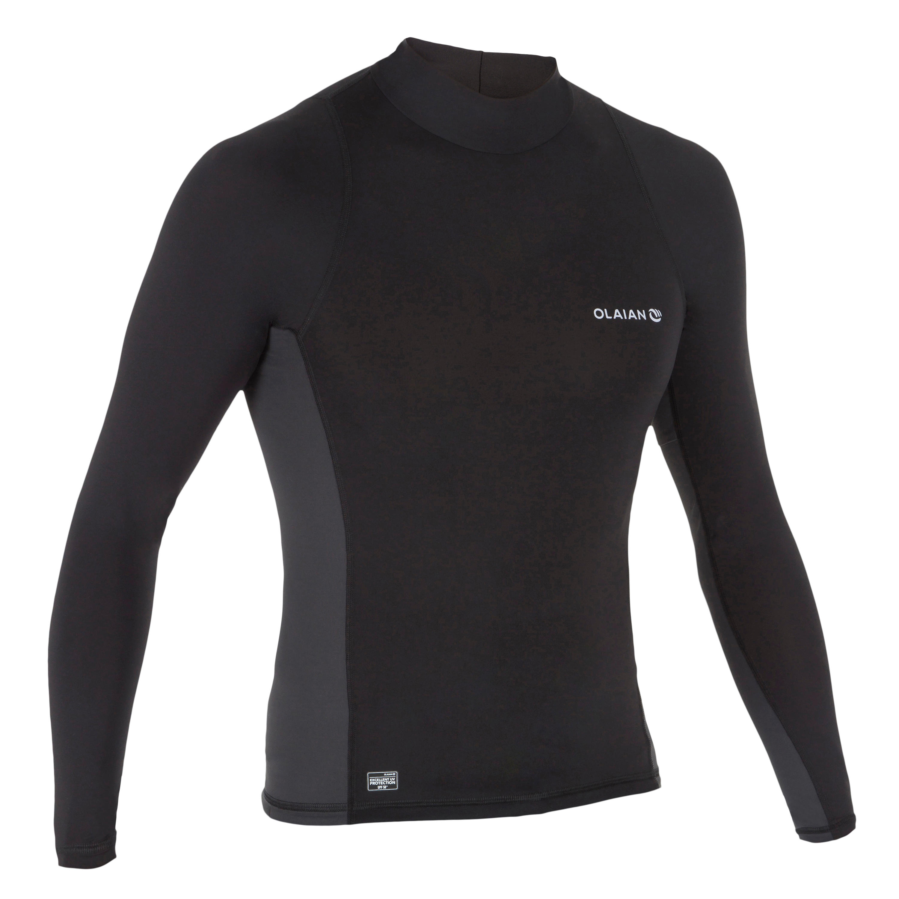 long sleeve black top mens