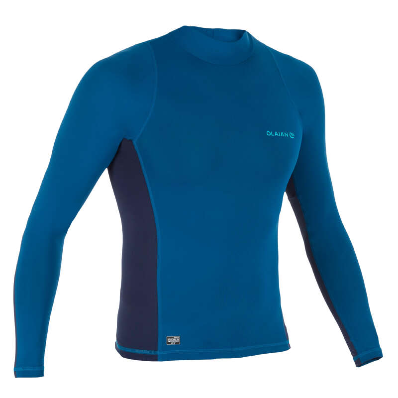 UVShirt langarm Surfen Top 500 Herren blau OLAIAN Decathlon Österreich