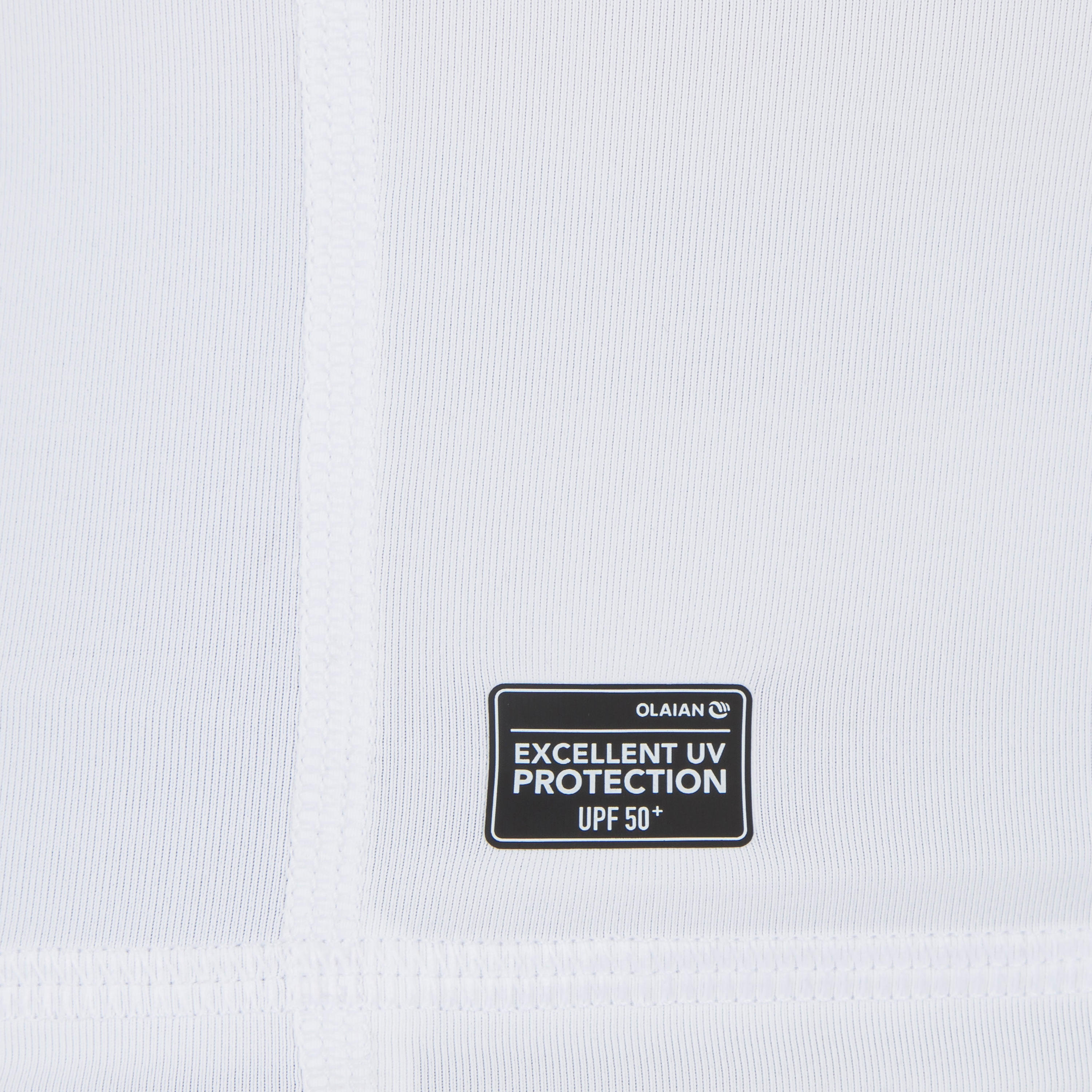 

Men' Uv Rash Guard Surfing Top 500 - White -  By OLAIAN | Decathlon