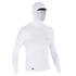 Men's Surfing UV Rash Guards 500 Long Sleeve - White