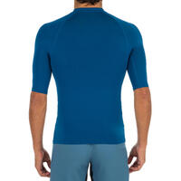 tee shirt anti uv surf top 100 manches courtes homme bleu