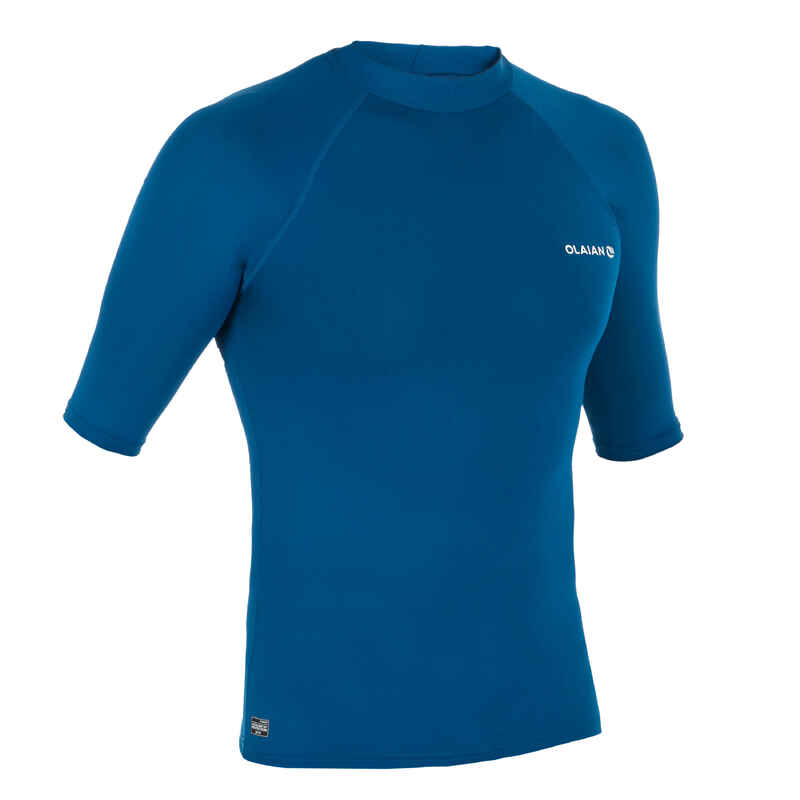 UV-Shirt kurzarm Herren Surfen UV-Schutz 100 blau Medien 1