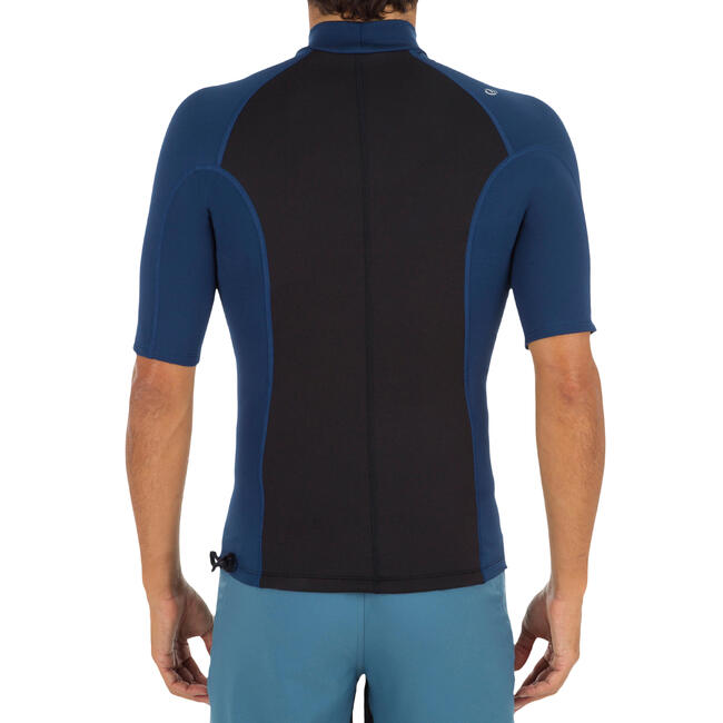 MEN'S NEOPRENE THERMAL UV RASH GUARD SURFING TOP BLACK