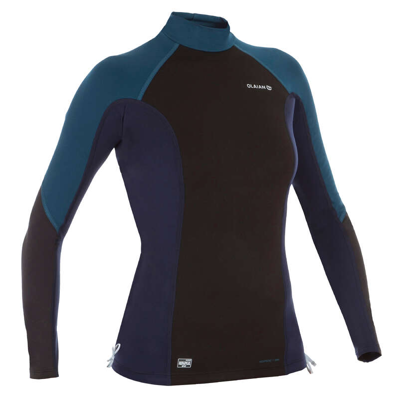 WOWEN SOLAR PROTECTION WEAR Snorkeling - Women NEOTHERL Top black blue OLAIAN - Snorkeling Accessories