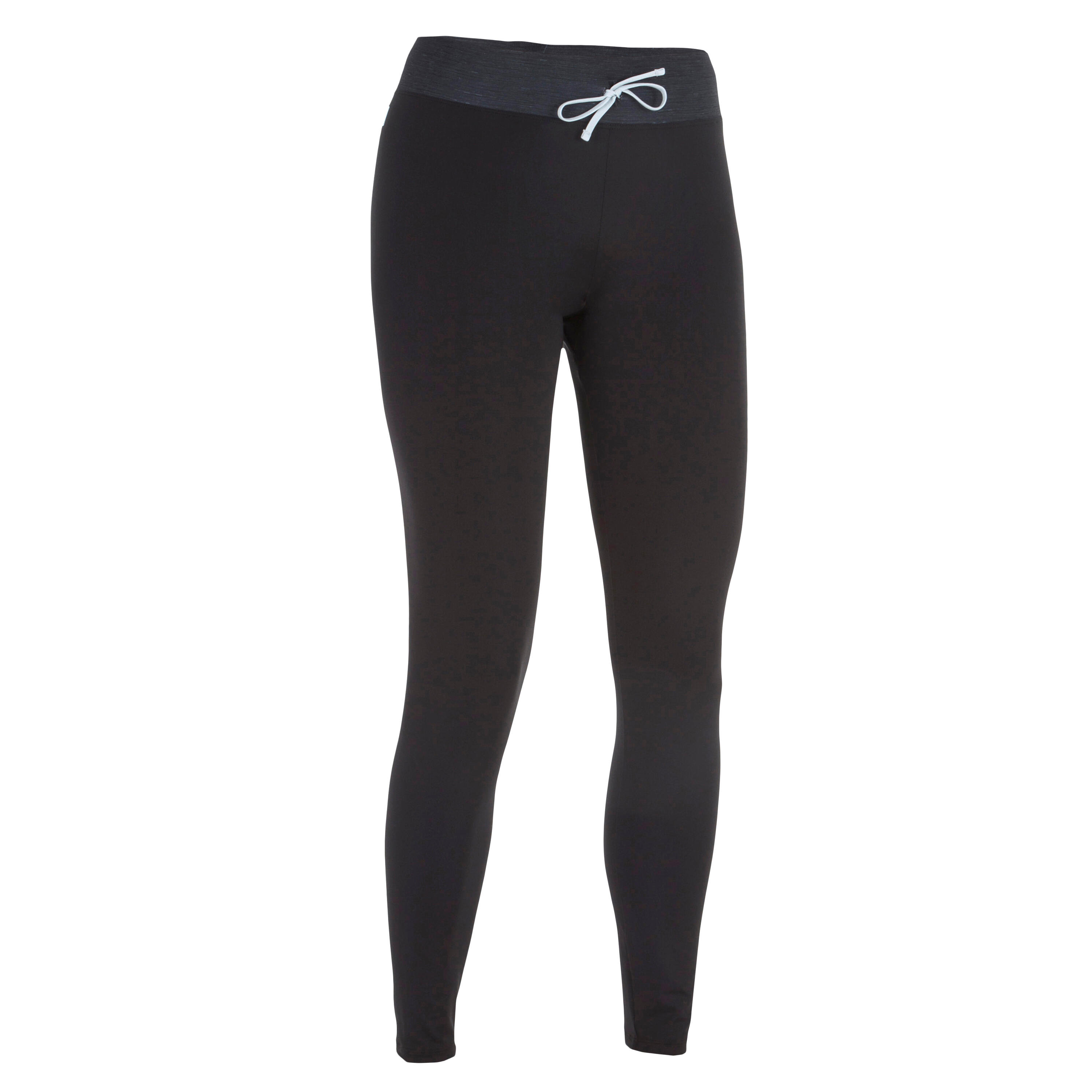 Olaian Uv Werende Surflegging 500 Voor Dames Zwart olaian kopen in de aanbieding