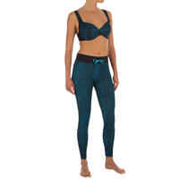 Eden Women's Underwired Minimiser Swimsuit Top - Shibo Blue