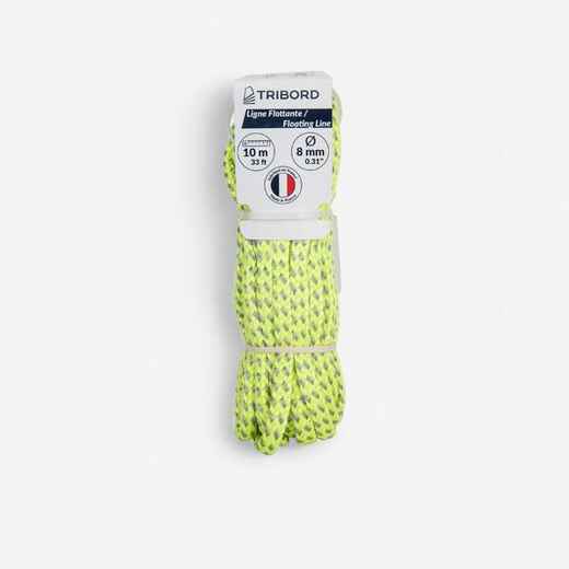 
      Sailing Floating Tow Line/Rope 8 mm x 10 m - Yellow/Grey
  