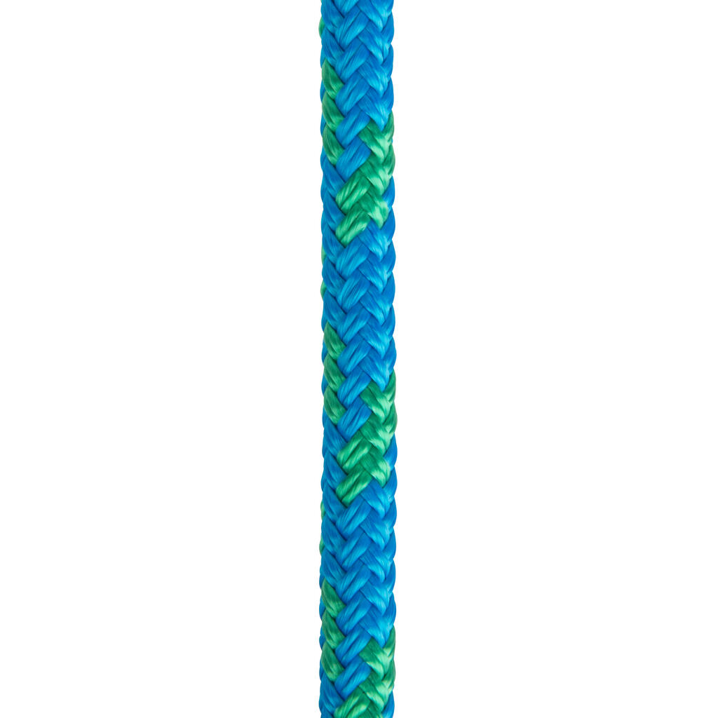 Burāšanas aukla, 8 mm x 15 m, zila, zaļa