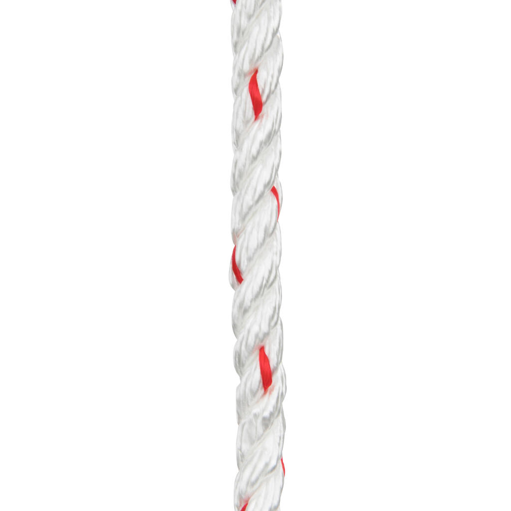 Швартово въже 8 мм x 25 м, бяло