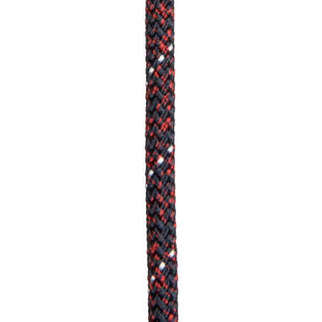 Buriavimo virvė, 6 mm x 20 m, tamsiai raudona, balta