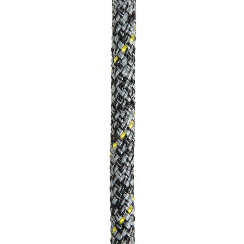 Felhúzókötél vitorlázáshoz, 8 mm x 25 m, szürke, fekete, sárga