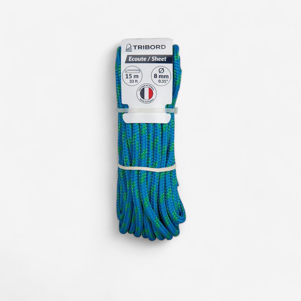 Sailing Sheet 8 mm x 15 m - Blue/Green