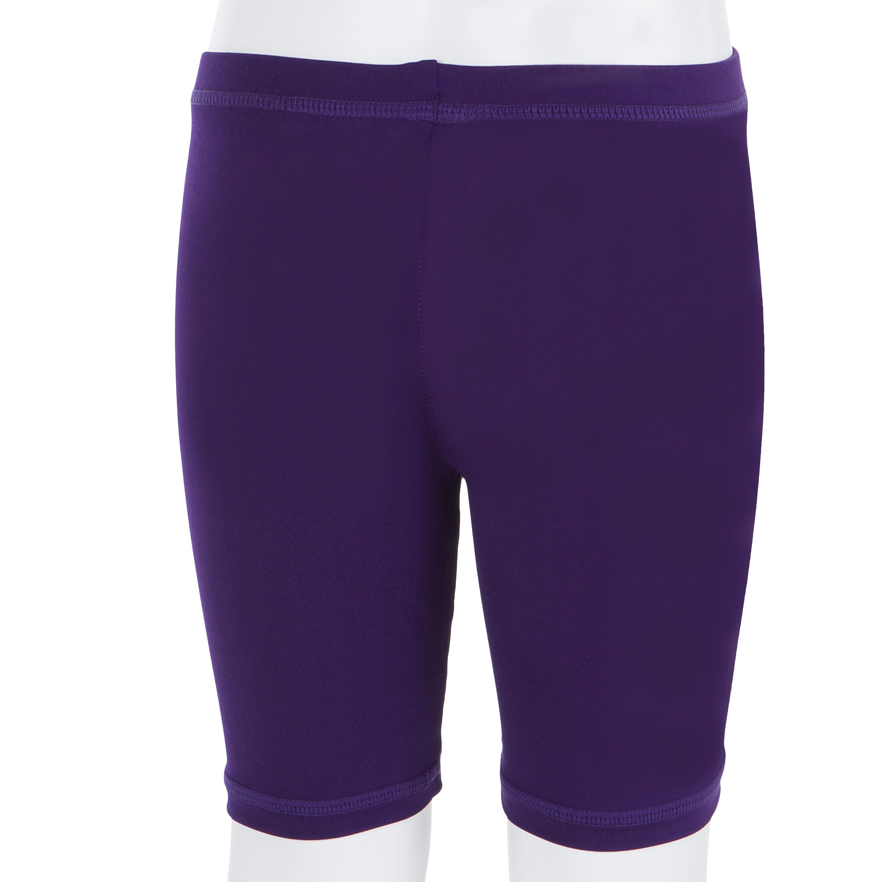 purple cropped trousers