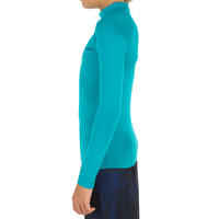 anti-UV T-shirt long-sleeved 100 - turquoise