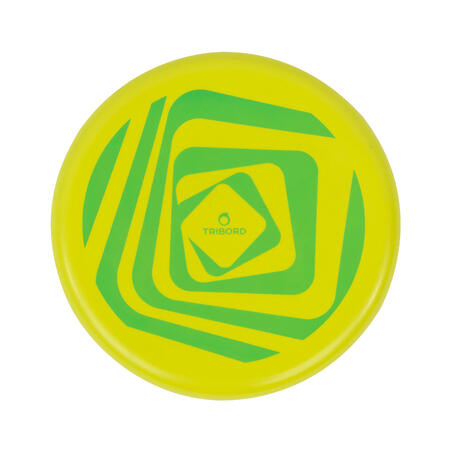 М'який диск-фрізбі - Жовтий з зеленим малюнком