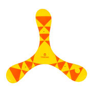 Right-Handed Soft Boomerang Orange