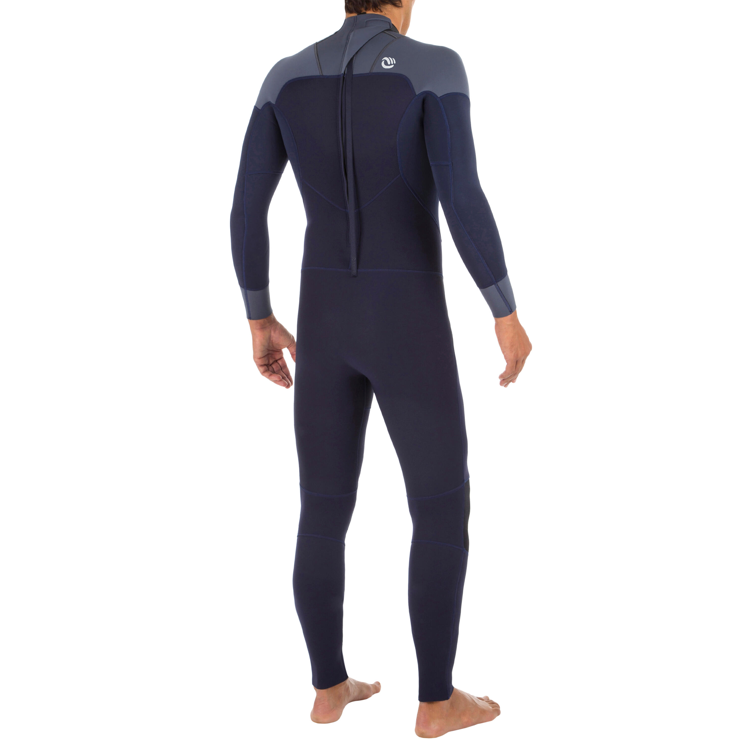 DECATHLON Pánska kombinéza Surf 500 s neoprénom 3/2 mm tmavomodrá S · záber 3