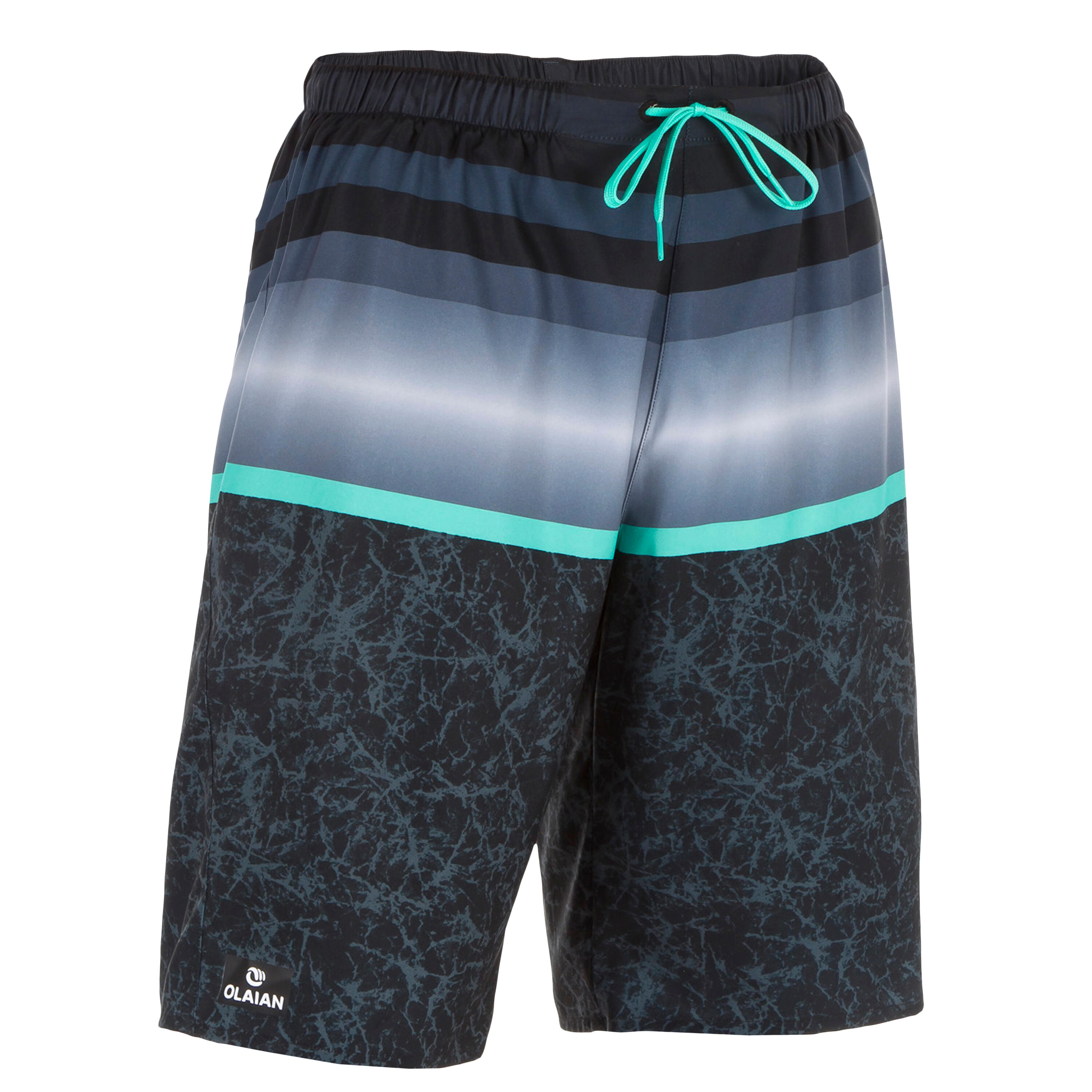 

100 long surfing boardshorts Black stripes