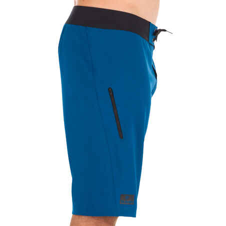 500 long surfing boardshorts plain blue