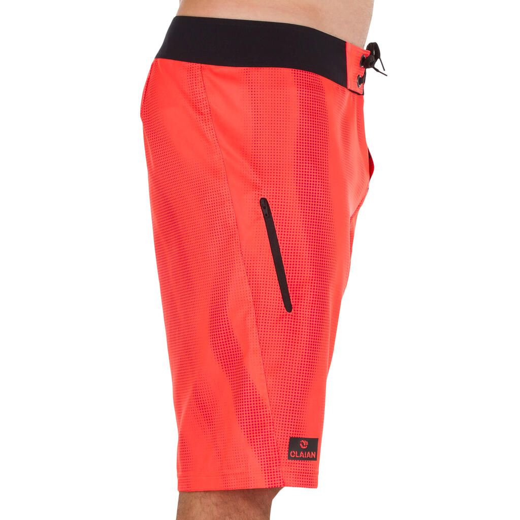 Lange Boardshorts Surfen 500 Jungle grün
