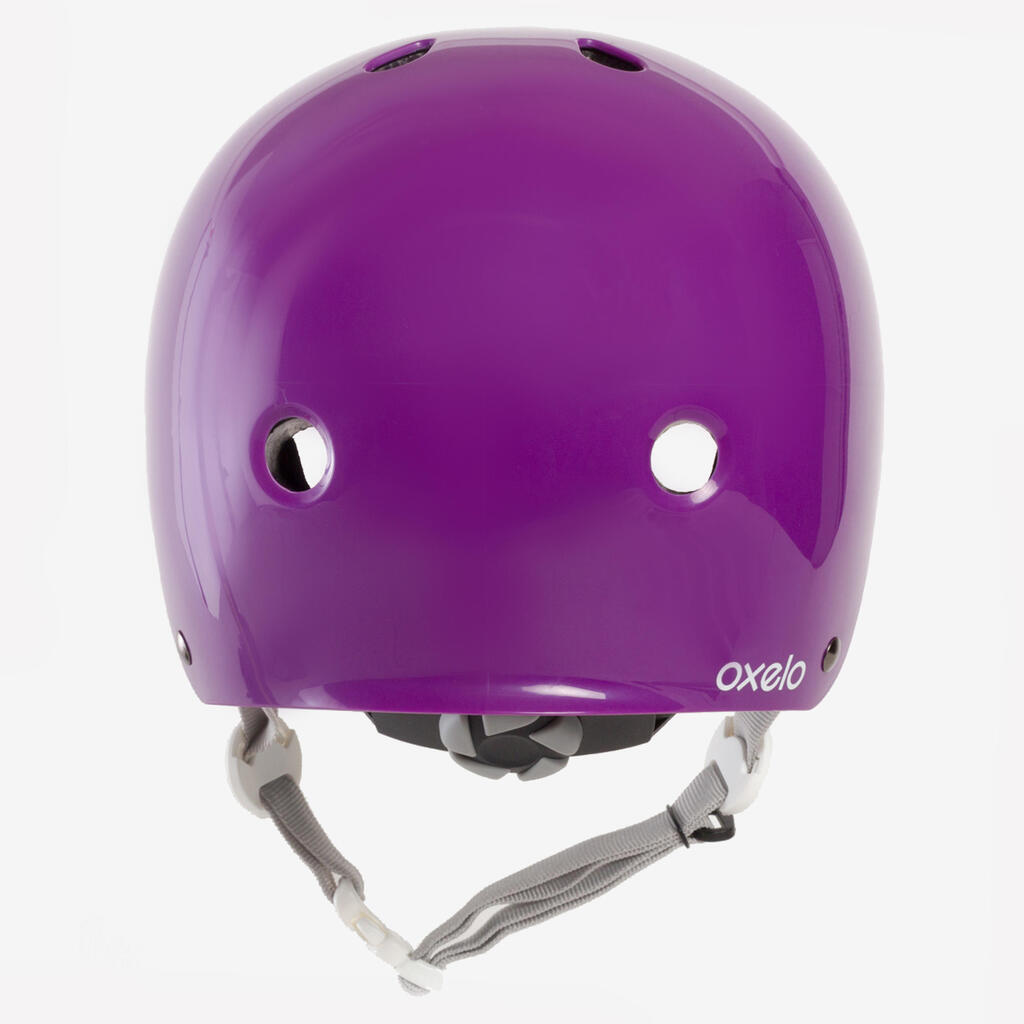 Casco para patines, patineta, patín del diablo y bicicleta PLAY 5 violeta