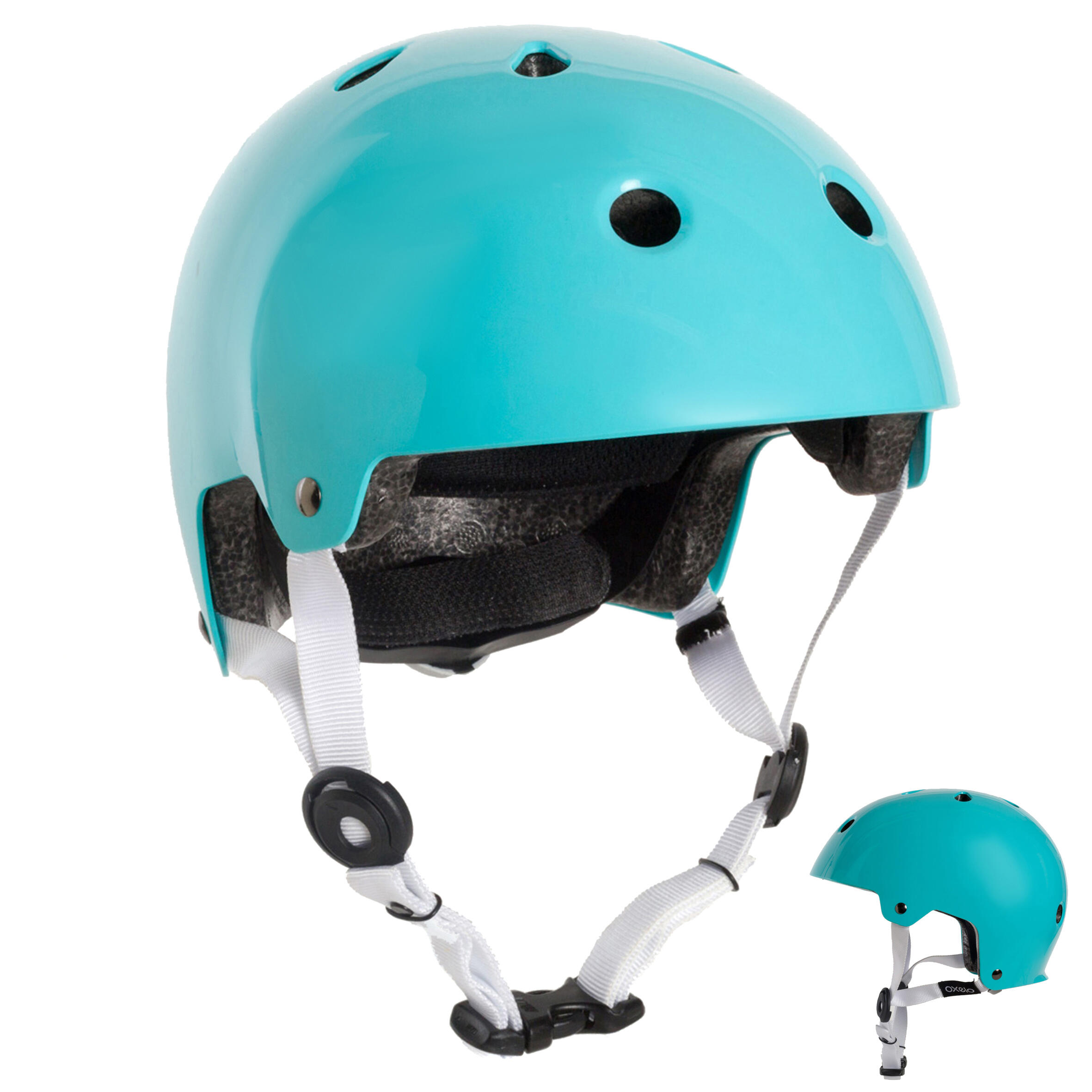 Play Inline Skates Skateboard Scooter Helmet Turquoise