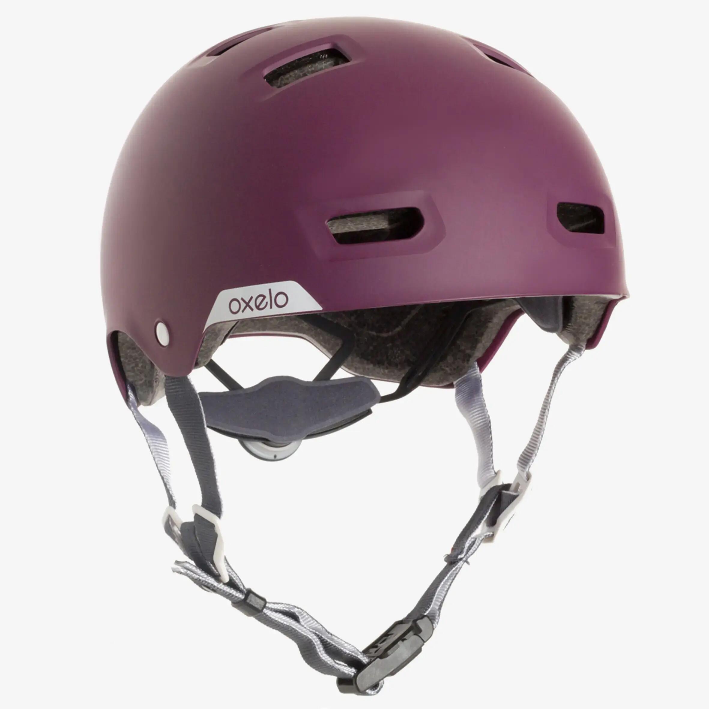 MF540 Skate Skateboard Scooter Helmet - Plum/Grey 2/17