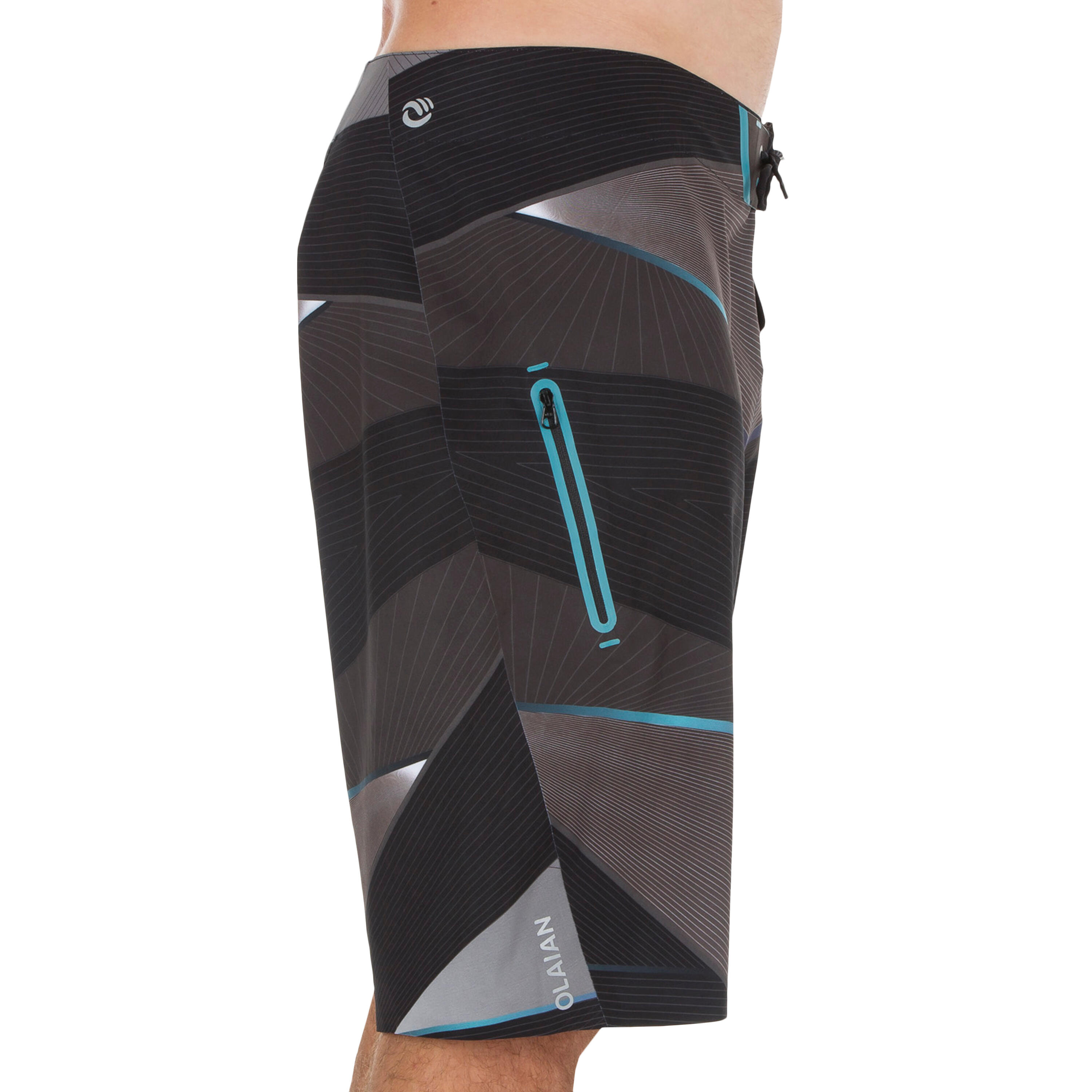 

Surfing Long Boardshorts 900 - Intensity Black -  By OLAIAN | Decathlon