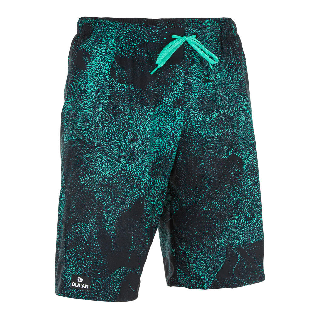 Boardshorts lang Surfen 100 Kokoline blau