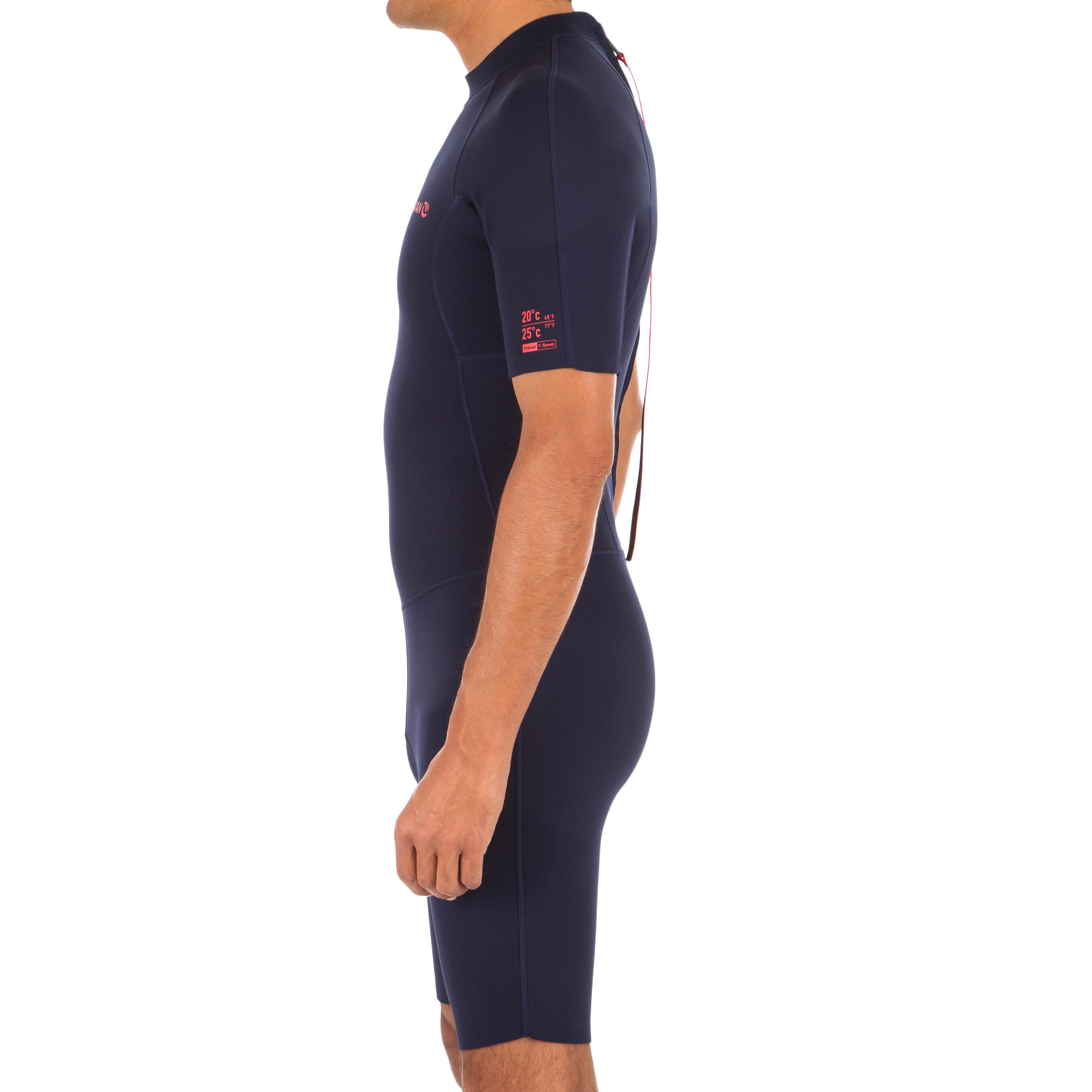 Combinaison Néoprène Adrenaline Homme 2mm - Shorty Manches Courtes Bleu/Noir - Taille XL - Neuf