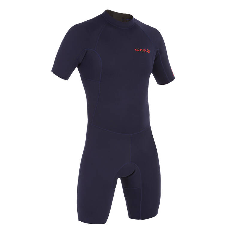 Men's Surfing Neoprene Wetsuit 100 1.5mm Navy Blue