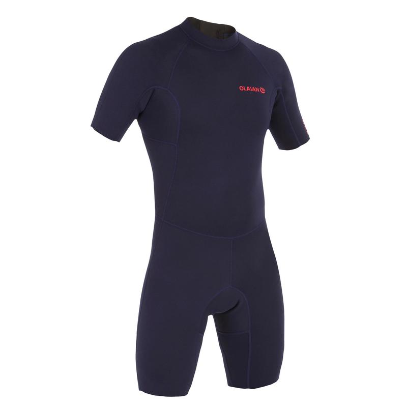 Neopren Shorty Surfen Herren 1,5 mm 100 marineblau