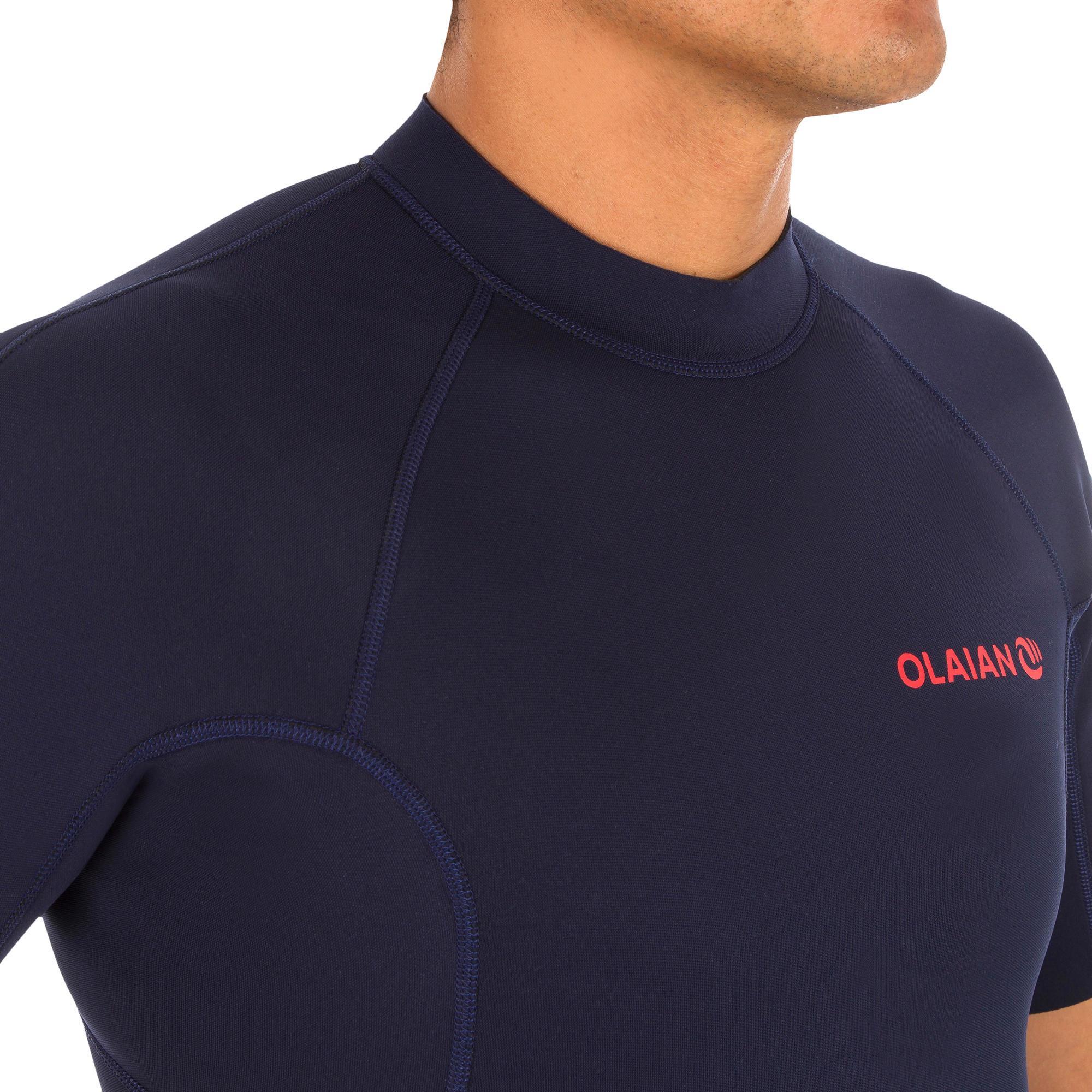 Muta da uomo 1,5 mm in neoprene 100 Surf Shorty blu navy