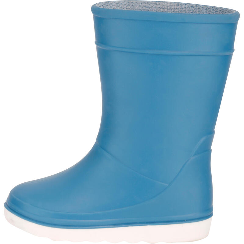 Kids’ Sailing Rain Boots 100 Blue TRIBORD Decathlon