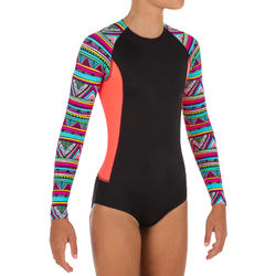 Maika One-Piece Long-Sleeved Surfing Swimsuit with Back Zip