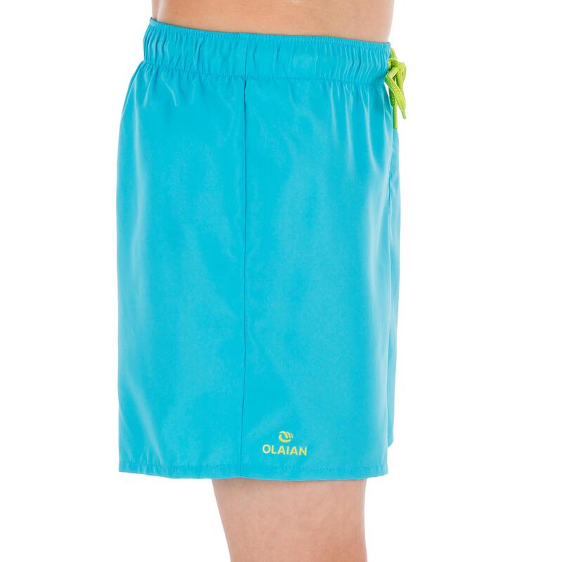 Boardshort court garçon Hendaia Prems turquoise