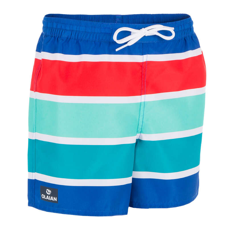 BOY'S BOARDSHORTS Clothing - 100 BBS KID Blue stripes OLAIAN - Swimwear and Beachwear