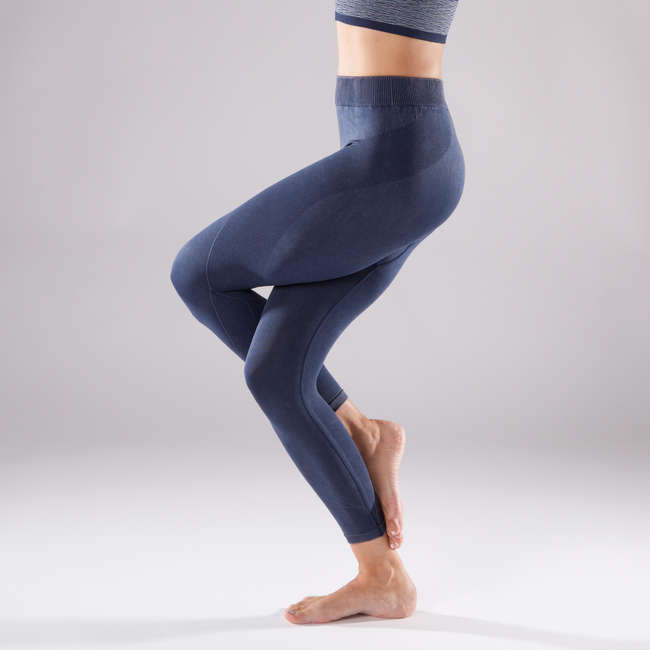 Yoga 7/8 Seamless Leggings Premium - Decathlon