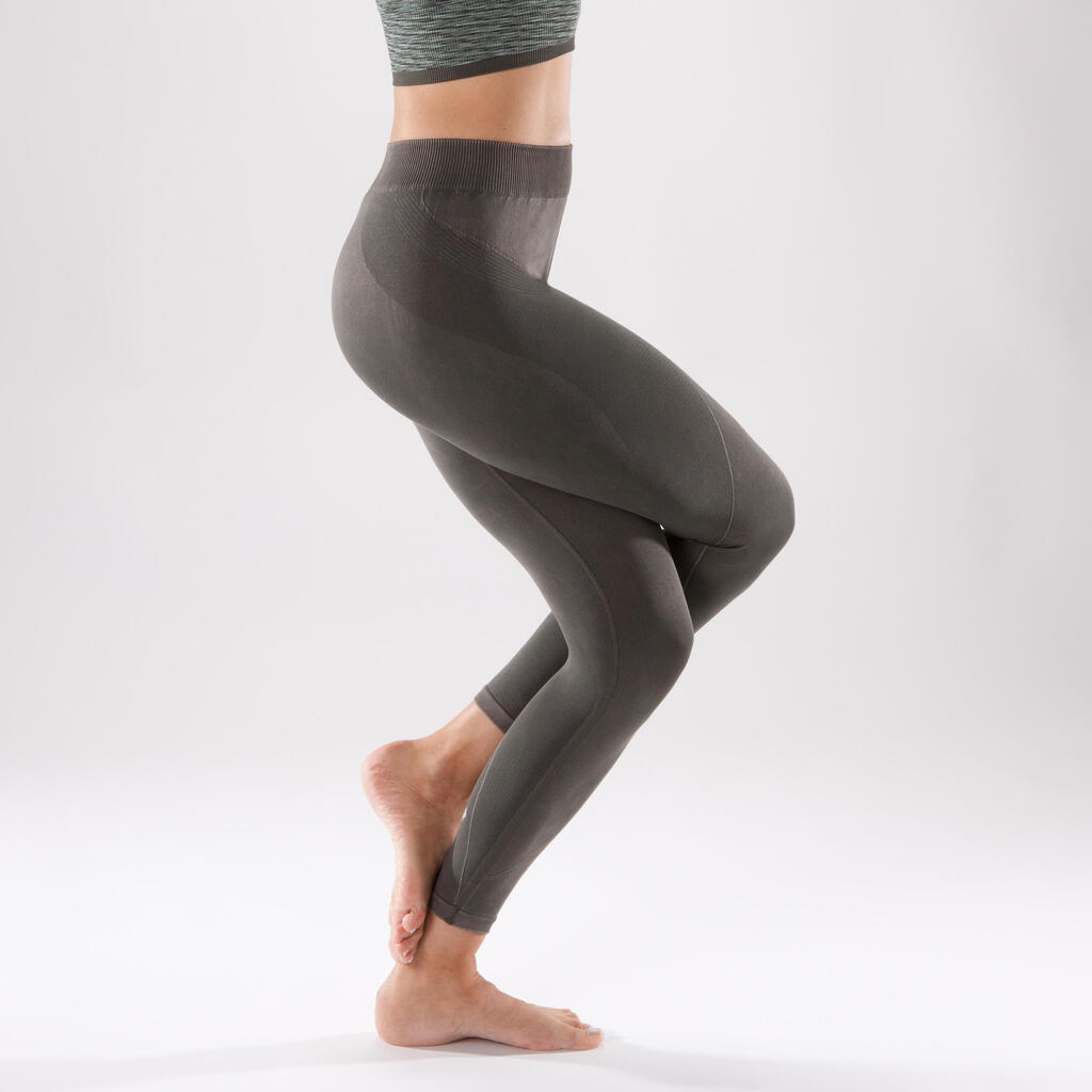 Women's Seamless Yoga 7/8 Leggings - Khaki