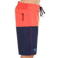 Surf Boardshort long 500 Tween Heather Red