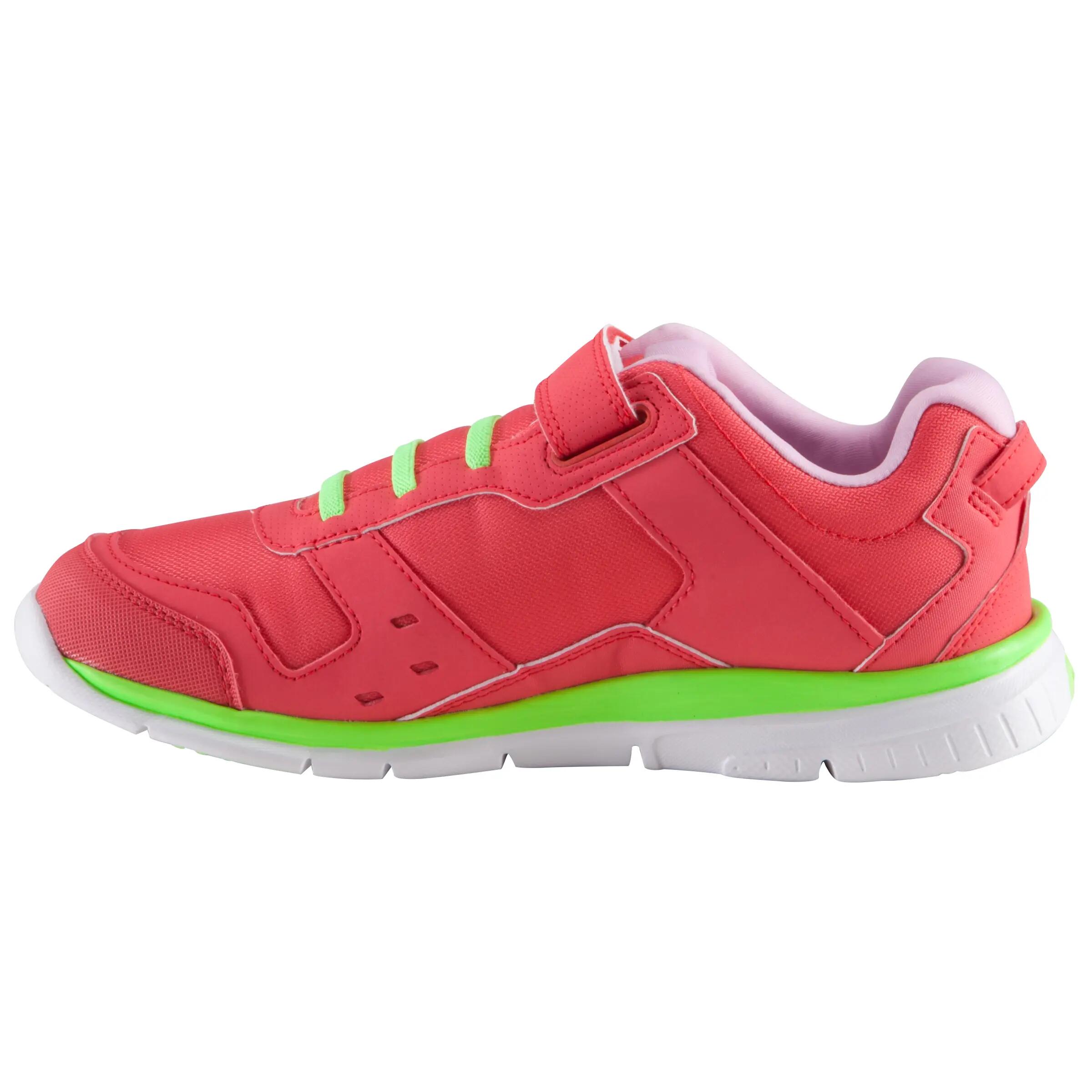 Actiréo children's walking and school sports shoes - coral/green 3/16